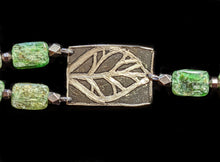 leaf & kyanite bracelet