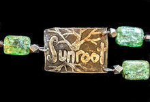 leaf & kyanite bracelet