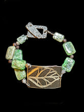 leaf & kyanite bracelet