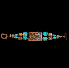 leaf & mixed stones set