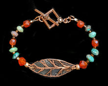 leaf & mixed stones set