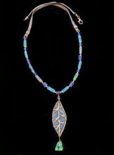 copper leaf & mixed stones set