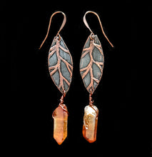 copper leaf & quartz set