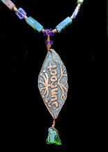 copper leaf & mixed stones set