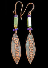 copper leaf & mixed stones set
