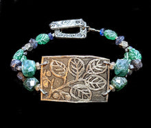 leaves & labradorite bracelet