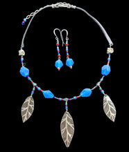 leaves & afghan glass set