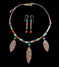 leaves & mixed stones set