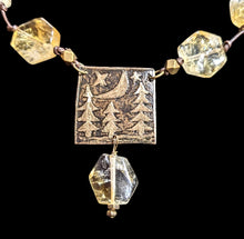 moon landscape & citrine set