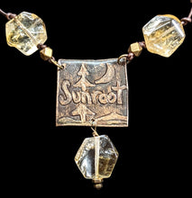moon landscape & citrine set
