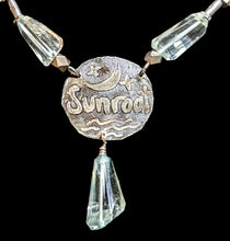 moon & stars green amethyst set
