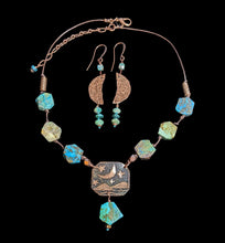 moon & stars chrysocolla set