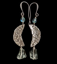 moon & stars green amethyst set