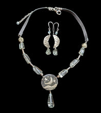 moon & stars green amethyst set
