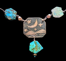 moon & stars chrysocolla set