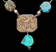 moon & stars chrysocolla set
