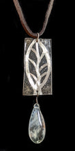 nickel silver leaf pendant set
