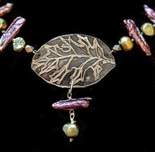 oak leaf & pearl set