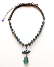 pearl & fluorite necklace - sunroot studio