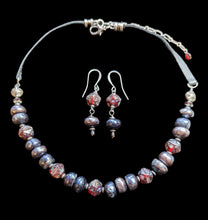pearl & glass choker set