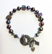 pearl & pyrite set