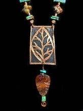 leaf & mixed stones set
