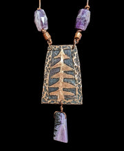 pine tree & amethyst set