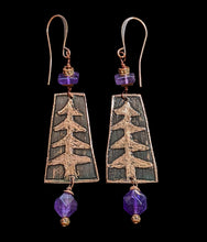 pine tree & amethyst set