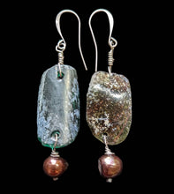 bohemian roman glass & pearl set # 2