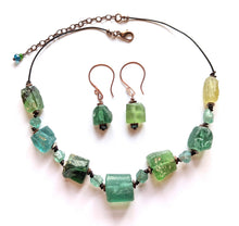 roman glass & apatite set