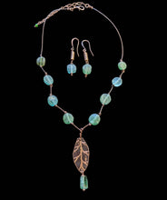 copper leaf & roman glass set
