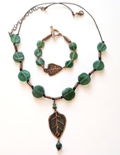 rustic leaf & roman glass set