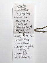 dill flower & smoky quartz set