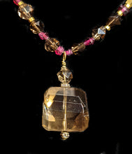 smoky quartz & garnet set