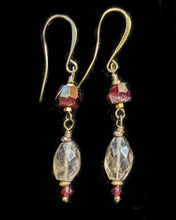 sunflower & smoky quartz set