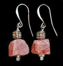 ethiopian cross & strawberry quartz set