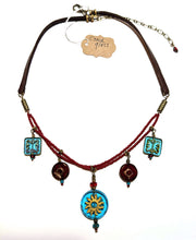 tribal sun czech glass set