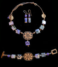 sunflower & charoite set