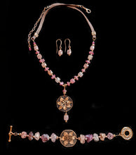 sunflower & pink stones set