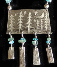 nickel silver moon & pines landscape set - sunroot studio