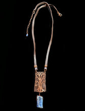 tree & kyanite necklace