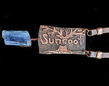 tree & kyanite necklace