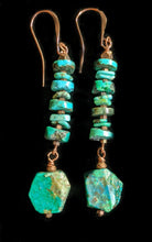 copper leaf & apatite necklace set