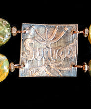 copper cat & cats eye set