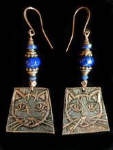 cat & lapis earrings - sunroot studio