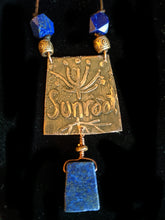 copper cat & lapis set