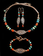leaf & mixed stones set