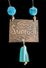 copper leaf & apatite necklace set