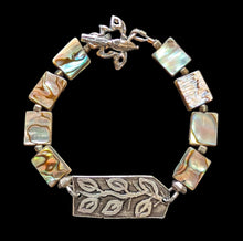 leaf & vine abalone bracelet