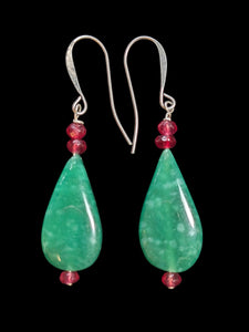 Amazonite Teardrop Earrings